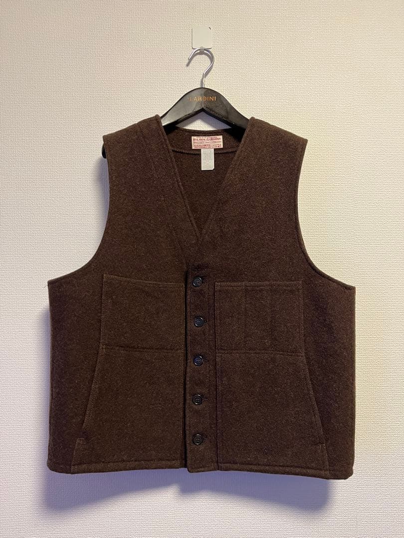 USA製 FILSON フィルソン マッキーノベスト 46 ブラウン