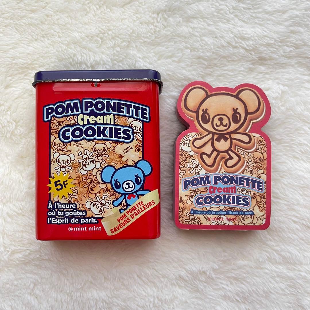 激レア 平成レトロ 当時物 POM PONETTE ダイカット メモ 缶ケース