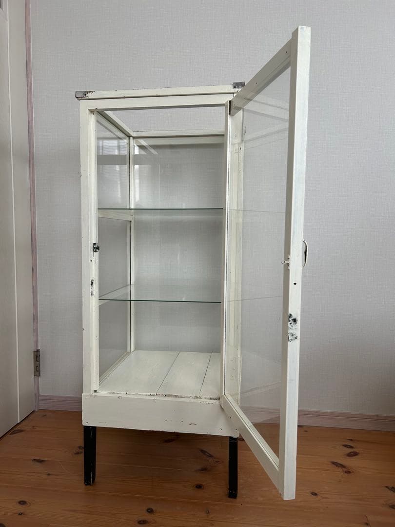 アンティーク　レトロ　ガラスショーケース