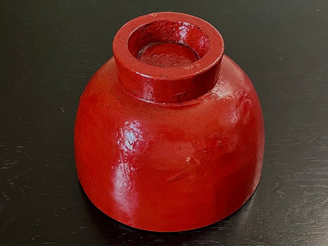 松崎融 作/漆器/茶器/抹茶茶碗/朱漆茶碗