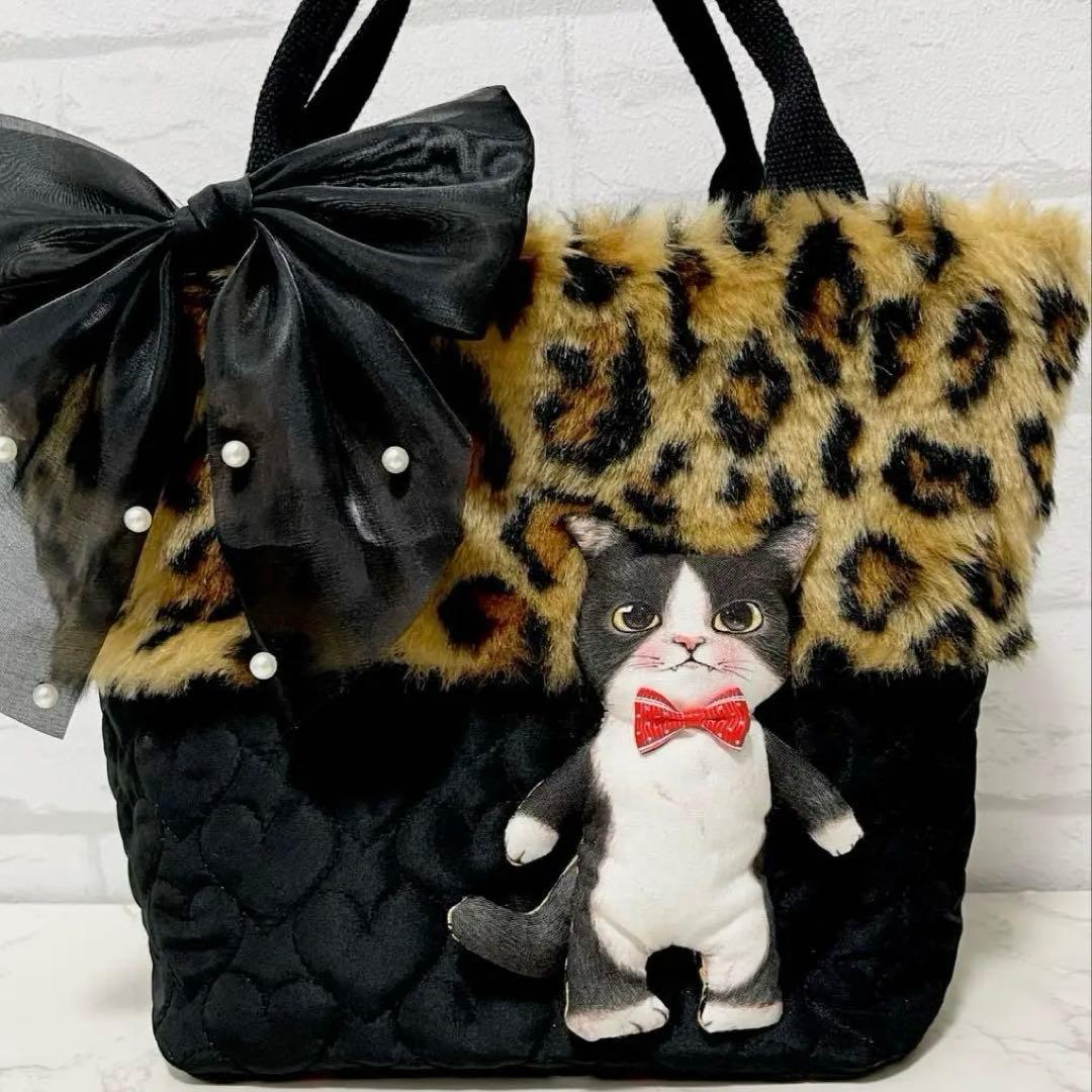 さ*ー様 コヤンイサムチョン♡ジョーズくん♡レオパード♡ファートートバッグ