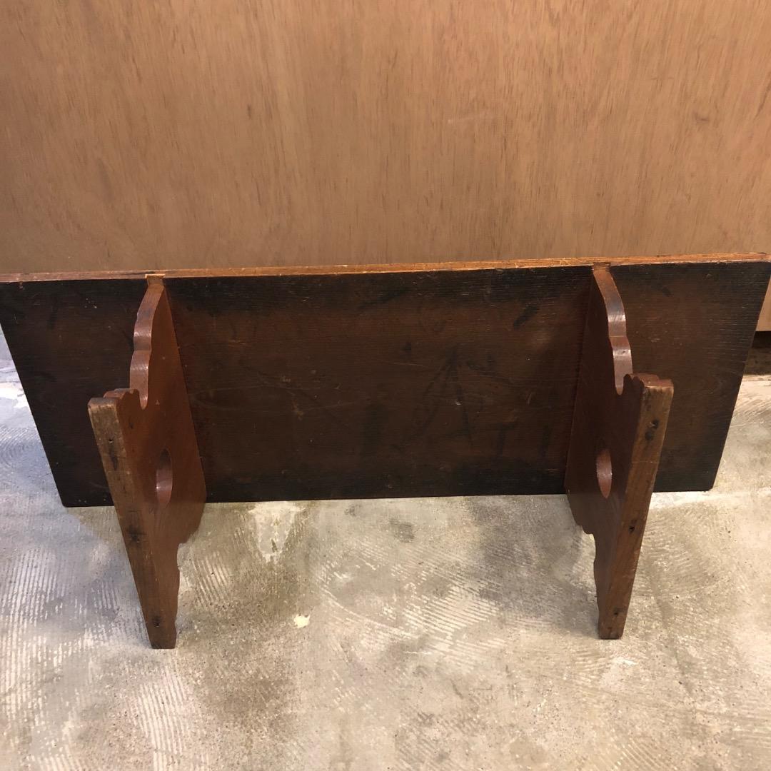 木製机　長方形座卓　文机　ヴィンテージ　ウッドテーブル　昭和レトロ　古道具