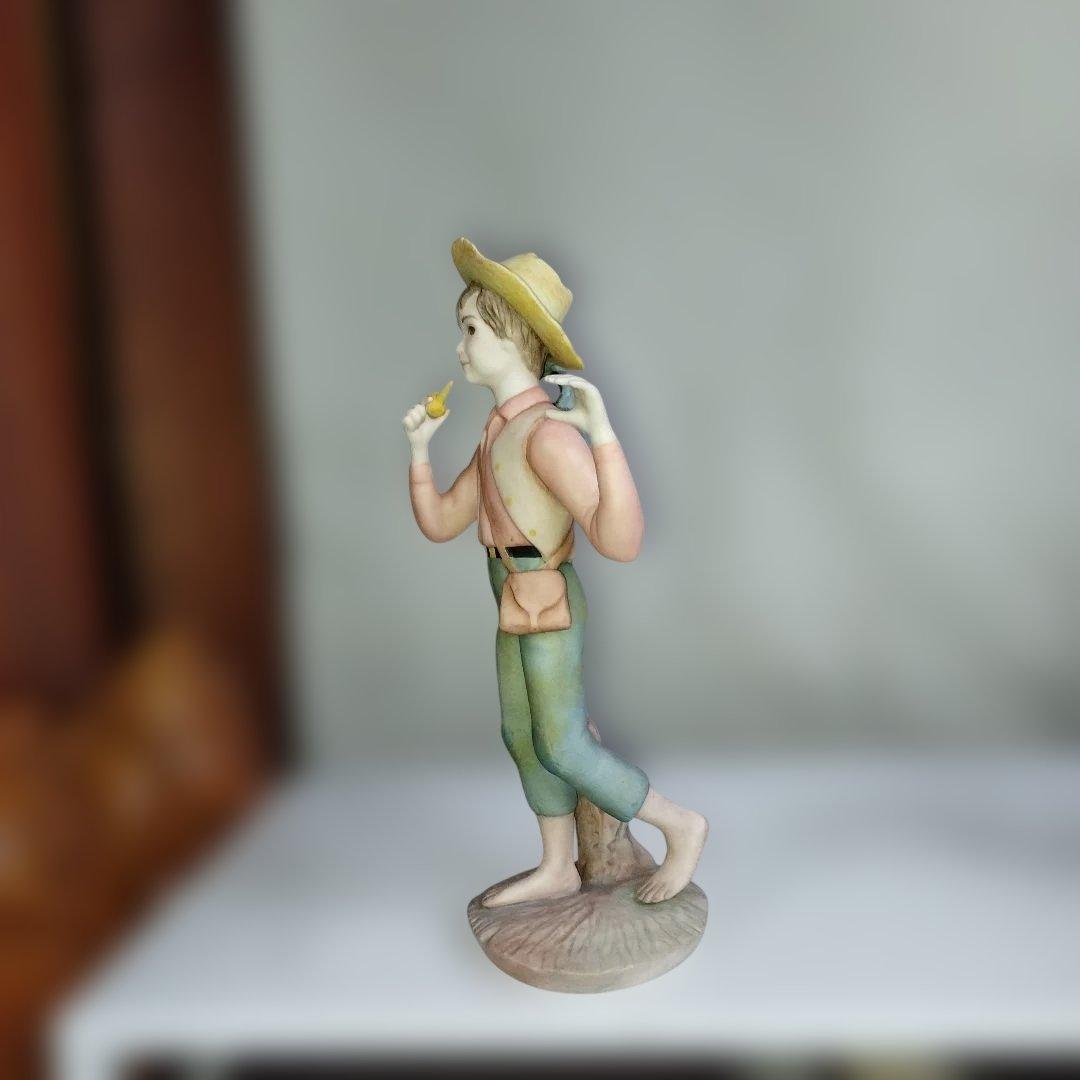 陶器製少年像 約25cm