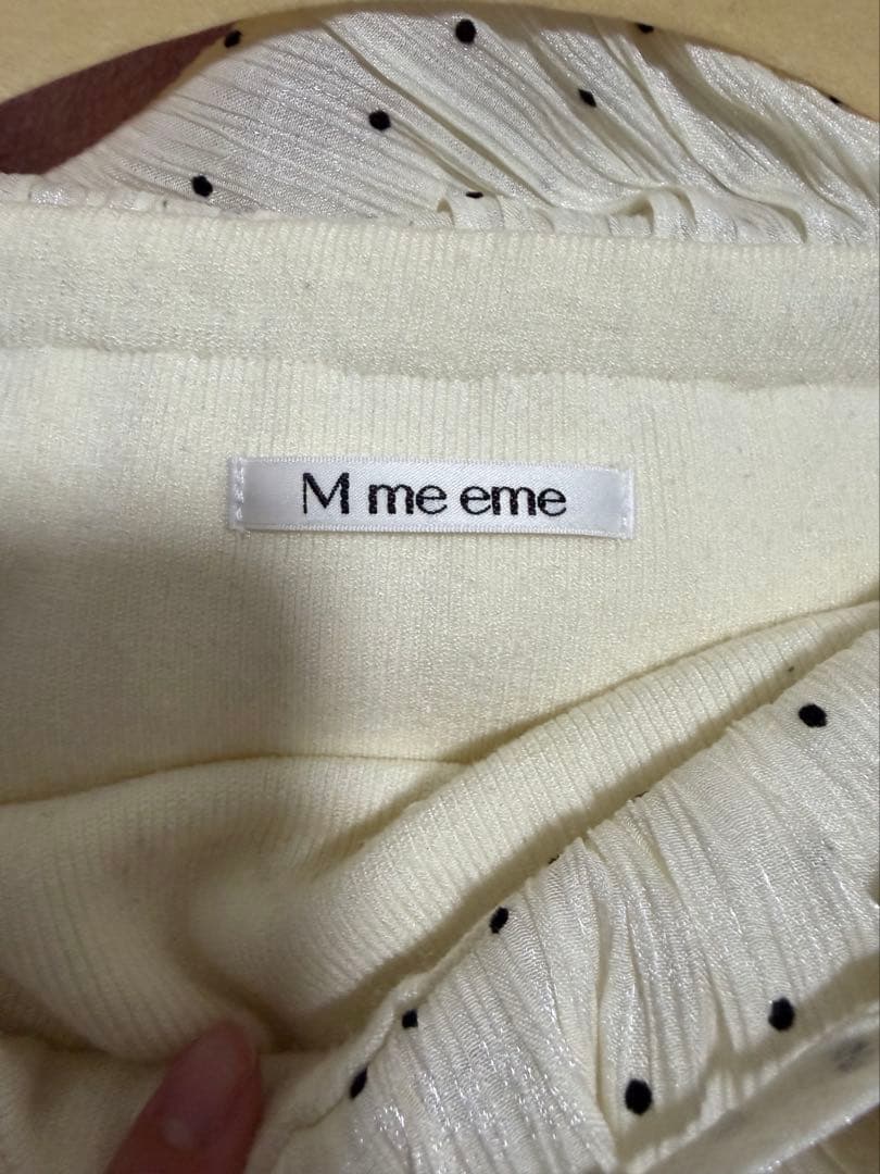 ワンピース M me eme Petite Dot Frill onepiece