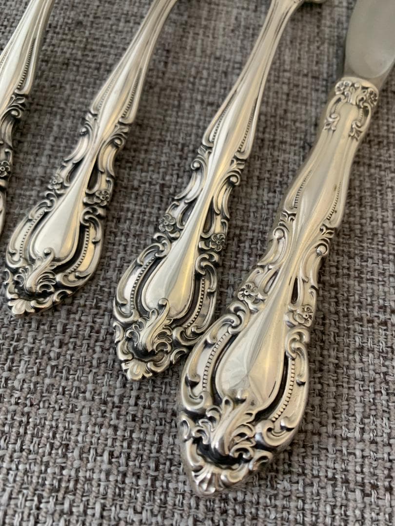 ALVIN　純銀 スターリングシルバー製カトラリー　5セット計25本　1315g