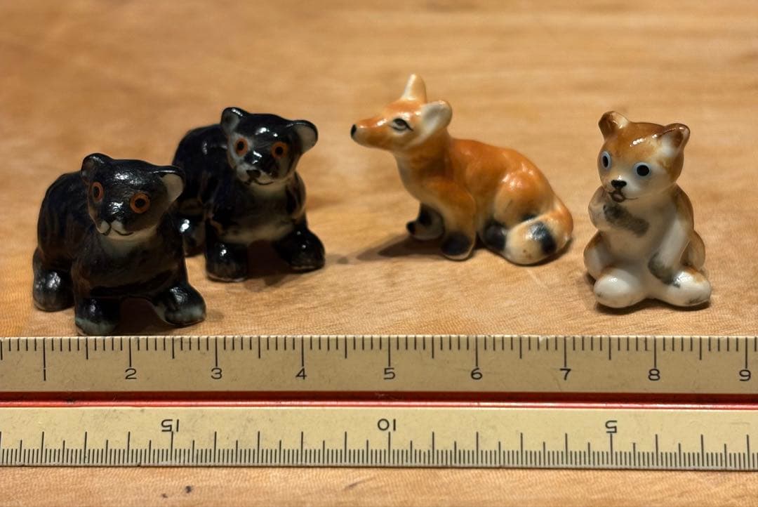アニマルミニチュア陶器　アンティーク置物