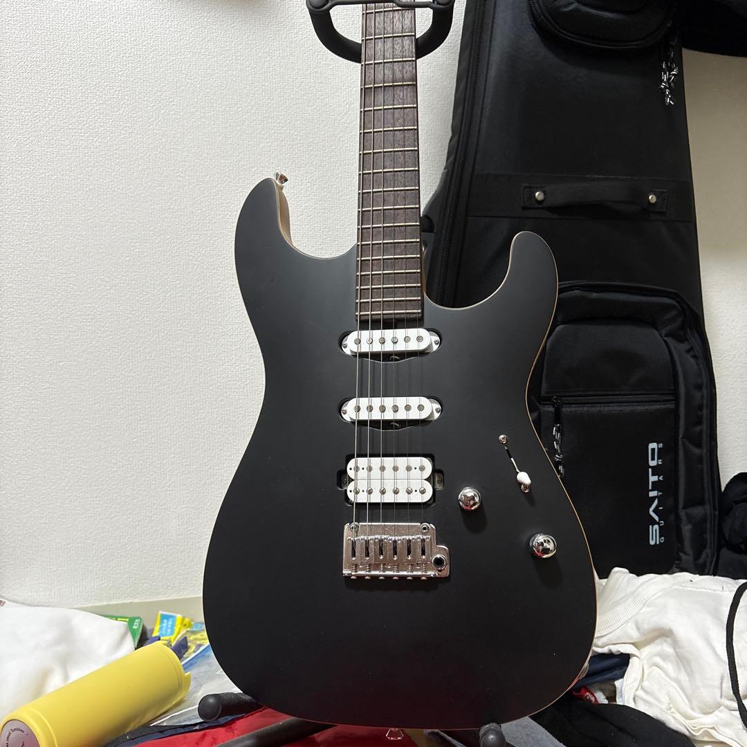 SAITO エレキギター ブラック