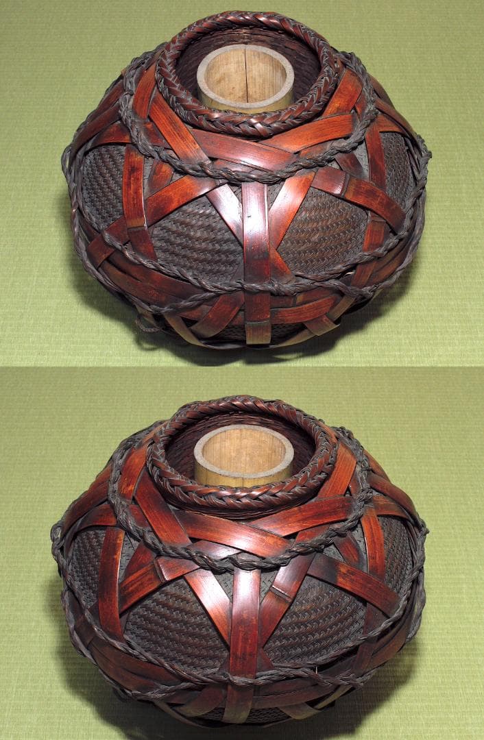 二代 田辺竹雲斎 造 花籃