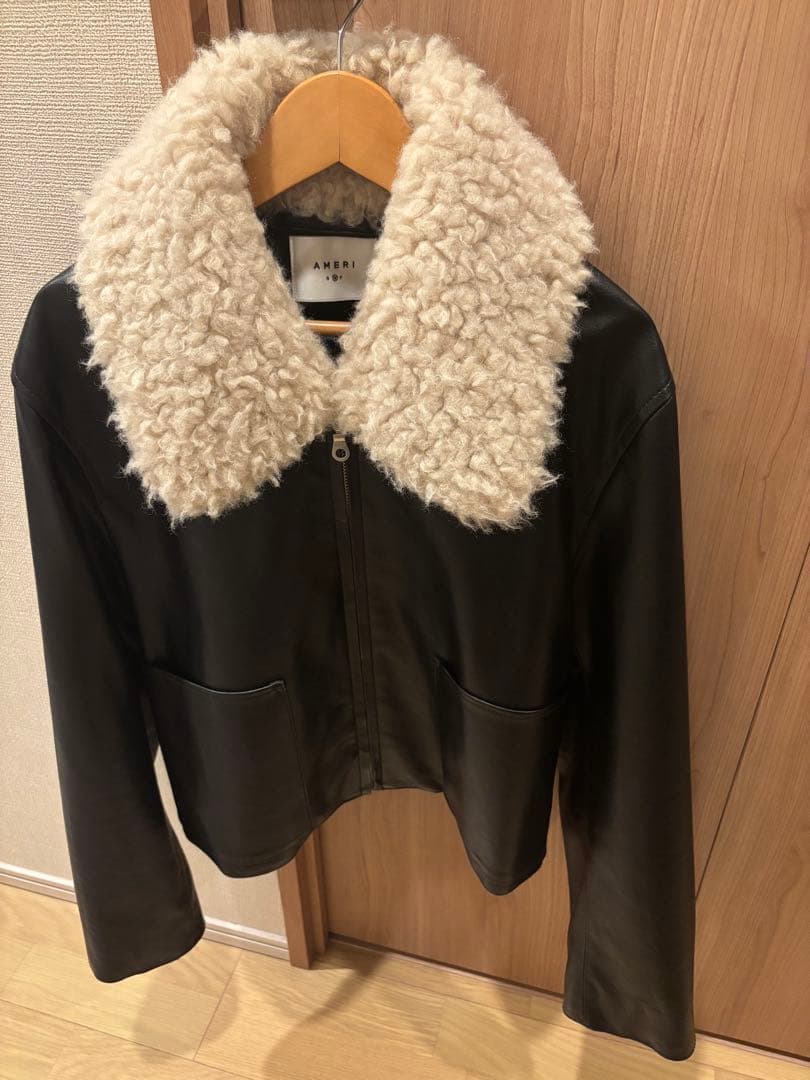 AMERI VINTAGE☆COMPACT FAKELEATHER JACKET