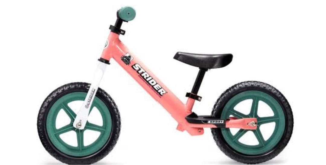 STRIDER バランスバイク 12インチ ピンク/グリーン