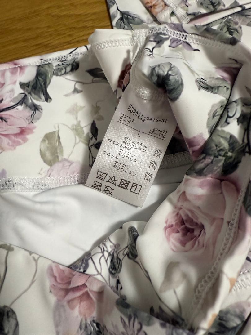 チャコット　レギンス　ローズプリントレギンス　L ヨガ　ピラティス