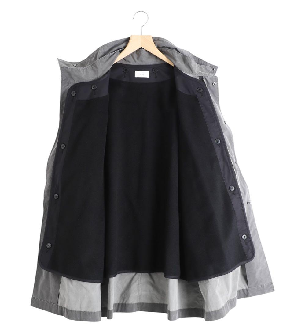 【新品未使用】 ATON モッズコート サイズM 定価154,000円春、真冬可