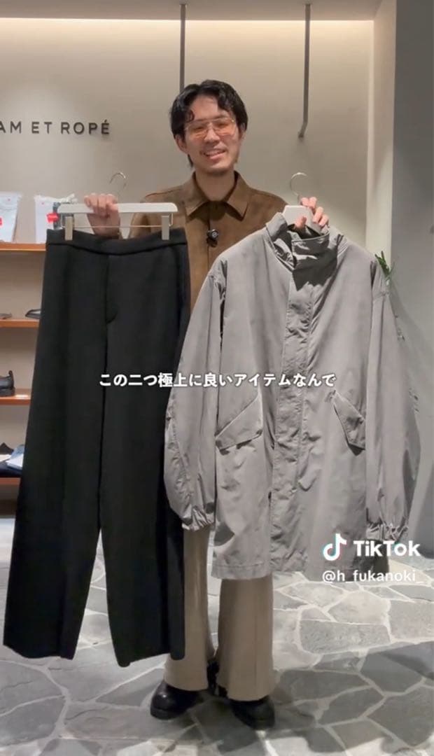 【新品未使用】 ATON モッズコート サイズM 定価154,000円春、真冬可