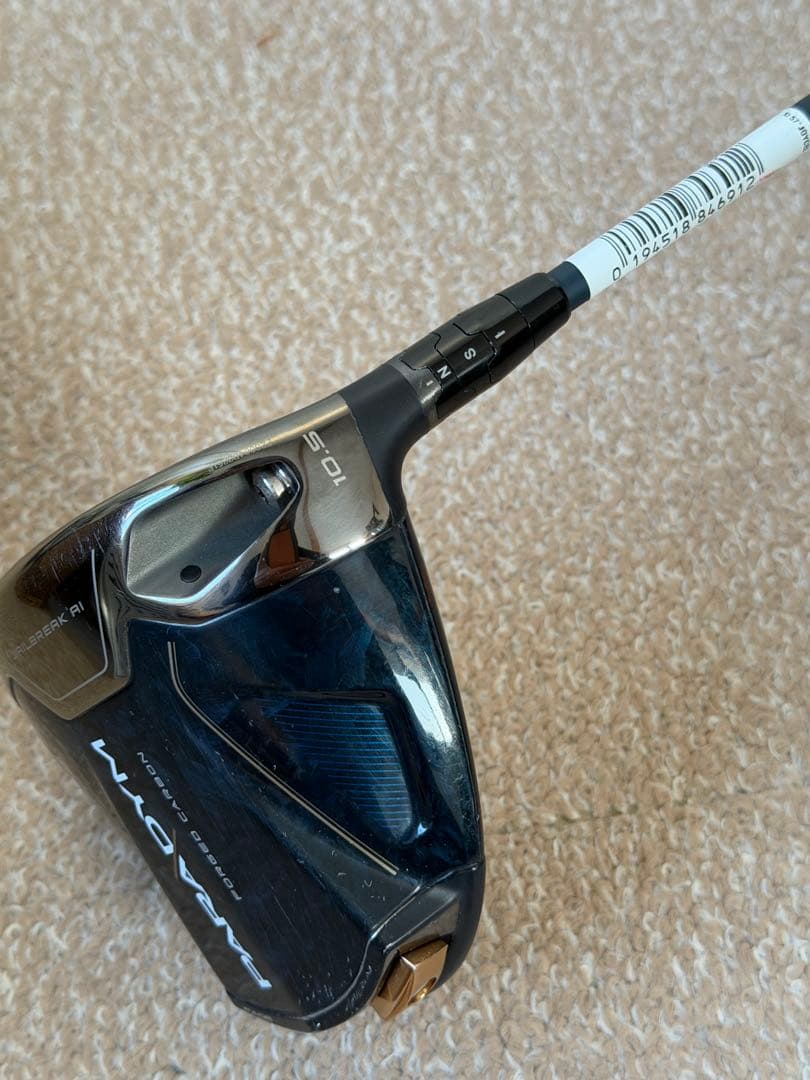 キャロウェイ　パラダイム10.5 ドライバー　ベンタスSRシャフト！