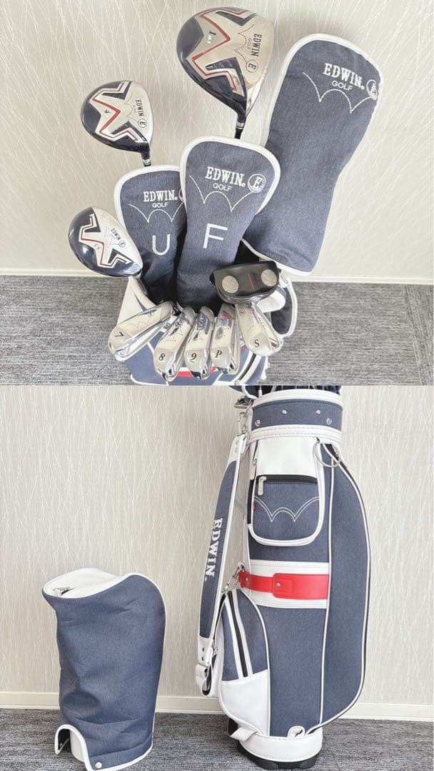 美品❗️超豪華❗kasco/EDWIN コラボ 初心者 優しい メンズゴルフセット