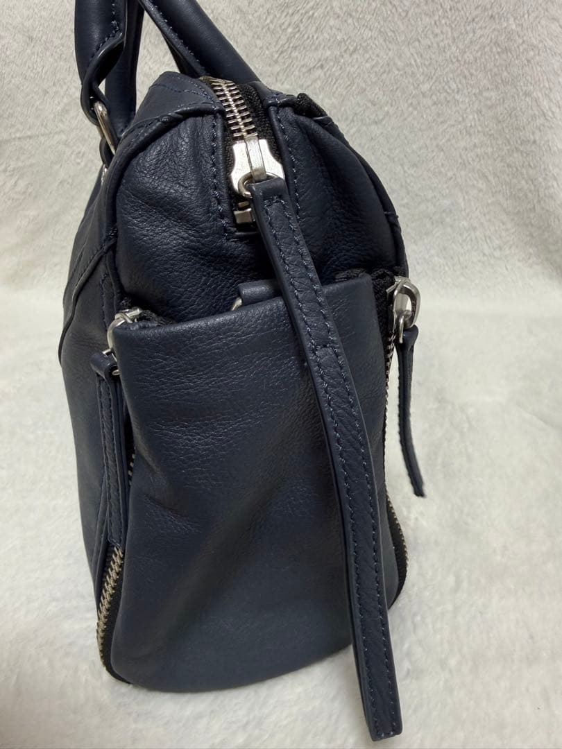 ディーゼル　ミニボストン　ハンドバッグ　ショルダーバッグ　ネイビー　未使用品