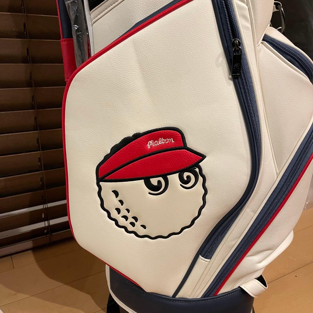 【即発送】MALBON マルボンゴルフ キャディバッグ ゴルフバッグ WHT白