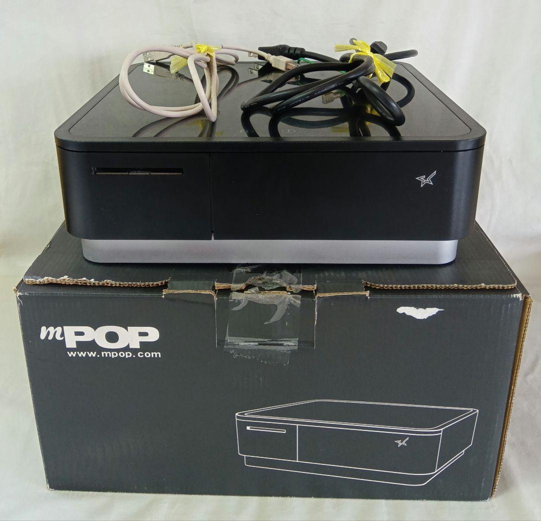 スター精密 mpop サーマルプリンタ付きキャッシュドロア　黒　Airレジ　⑴