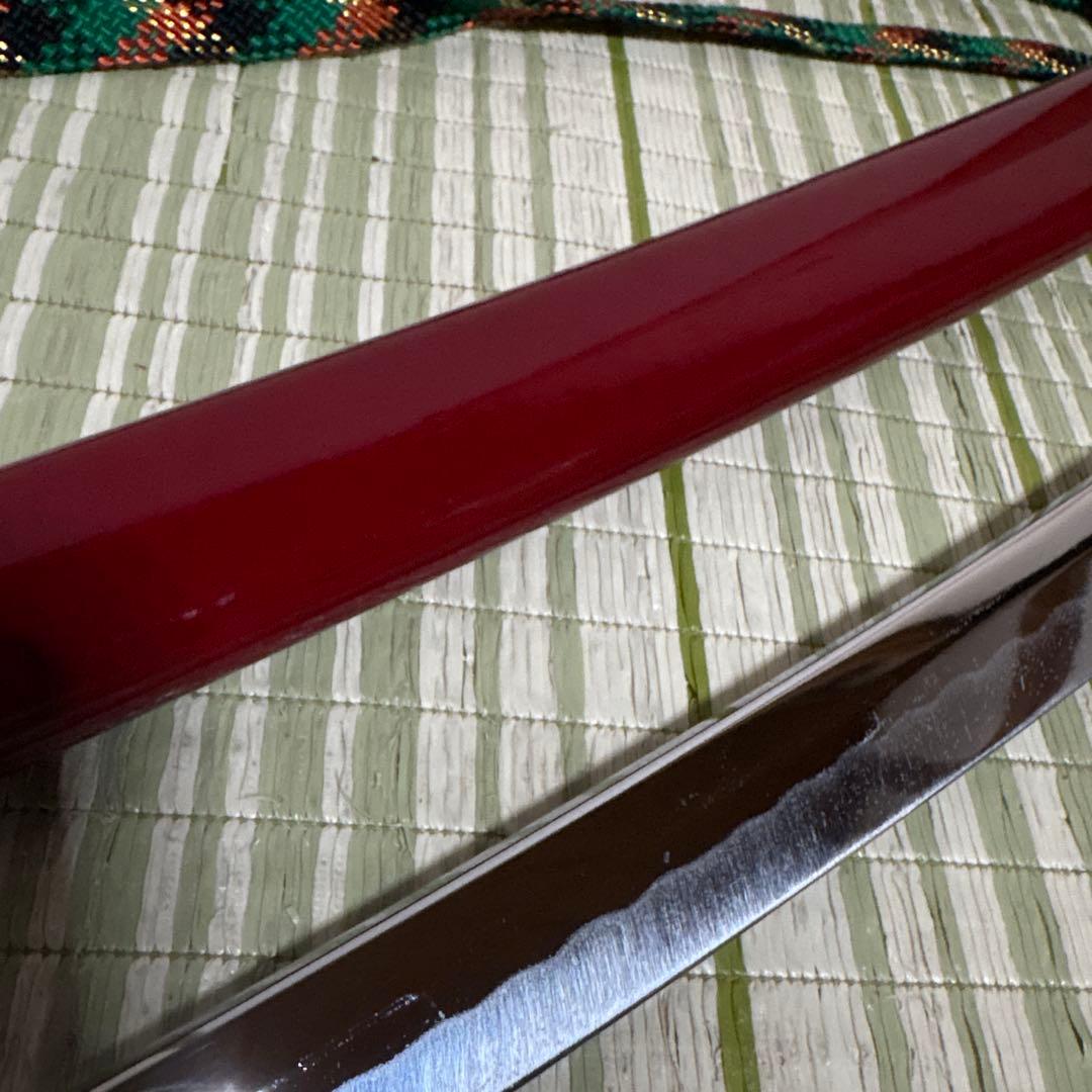 模造刀　模擬刀　武士　侍　伝統工芸　剣　ソード　太刀　小太刀　鞘　鍔　赤　朱色