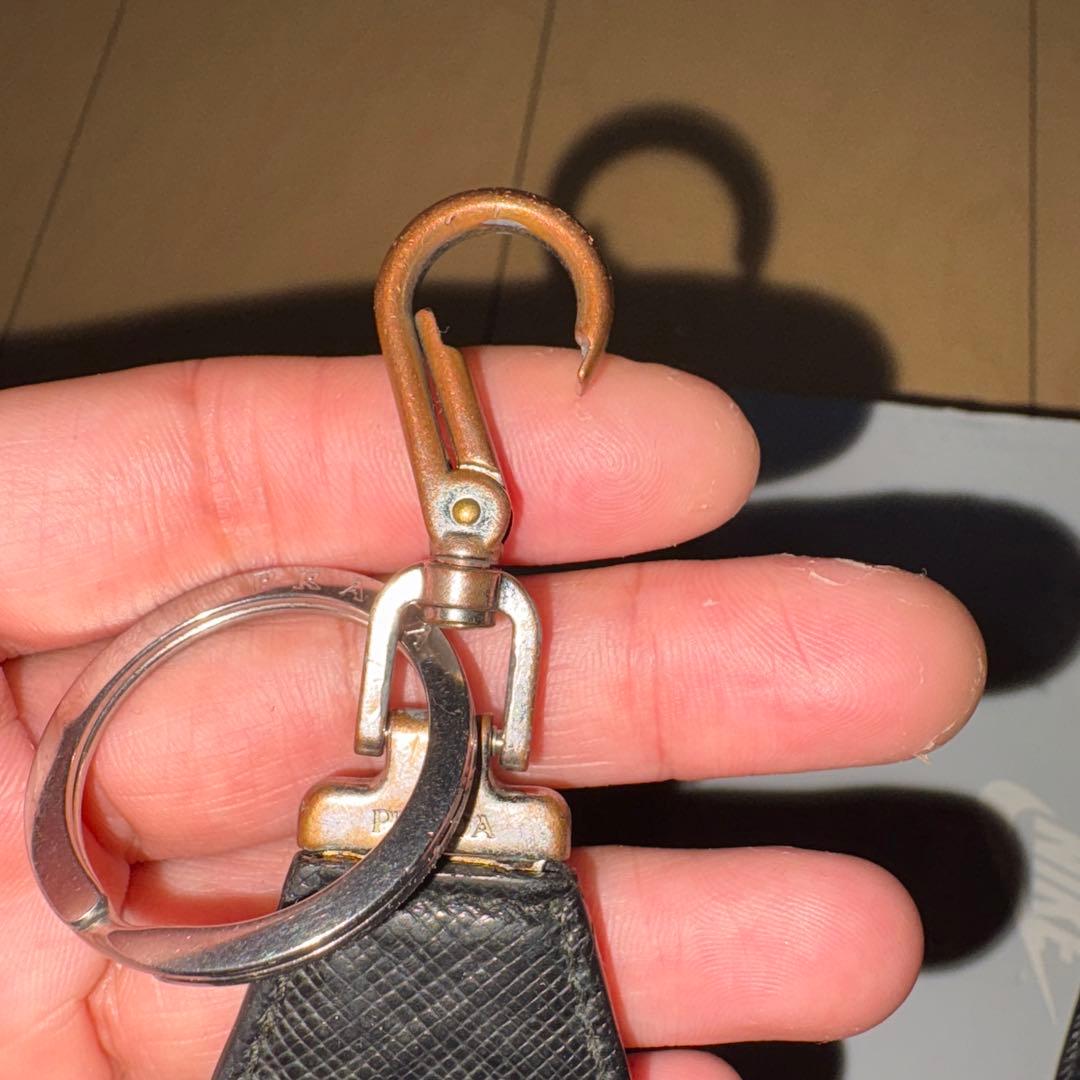 PRADA ブラック ナイロン キーホルダー 2個セット