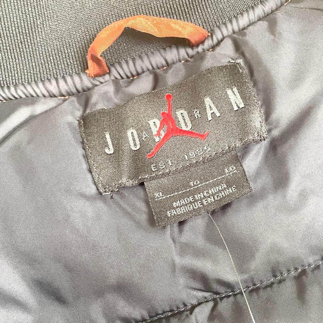 ジョーダン　スカジャン　【新品　未使用品】オレンジ　ライトブラウン　MJ刺繍