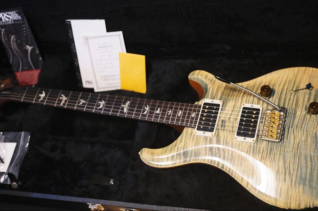 【良鳴】【良木目】PRSCustom24 10Top fadedbluejean