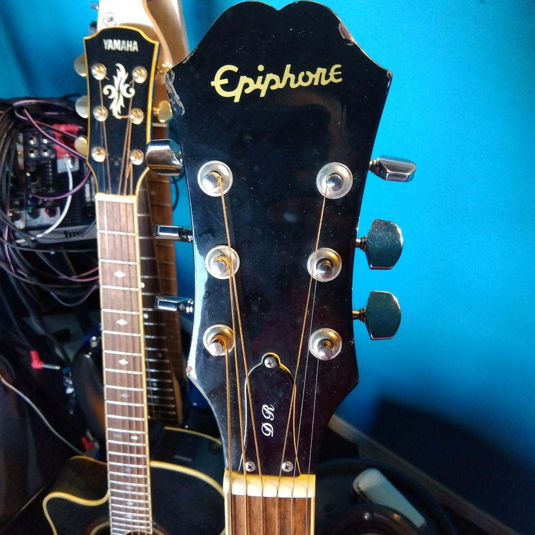 エピフォン ブラック アコースティックギター