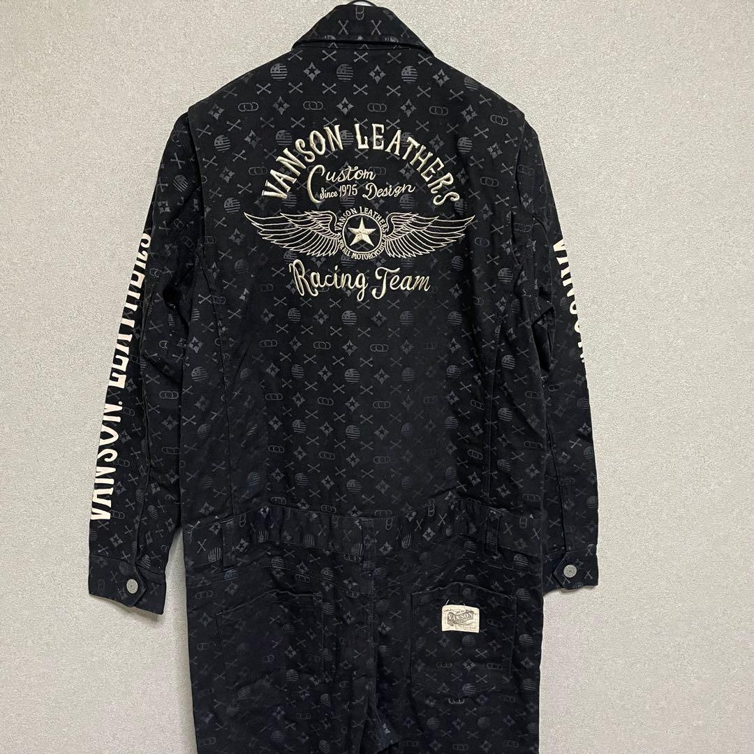 美品　VANSON モノグラム　オーバーオール　つなぎ オ－ルインワン　XL