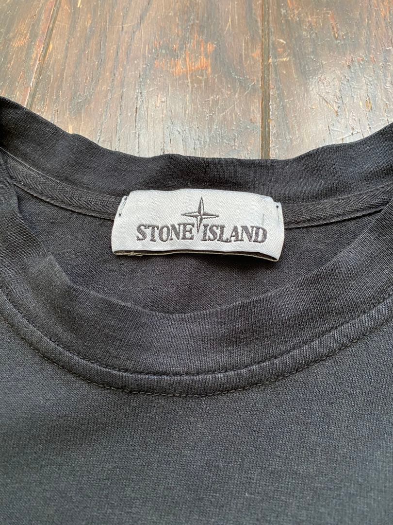 STONE  ロンT ブラック M ストーンアイランド ワッペン