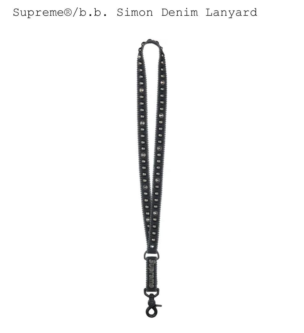 小物 Supreme b.b. Simon Denim Lanyard BLACK