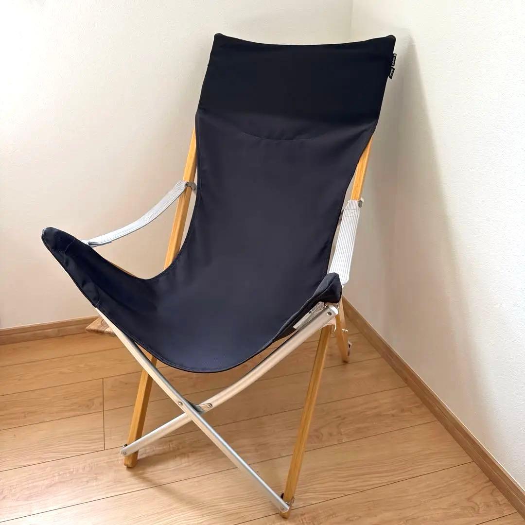 スノーピーク Take!チェア ロング ブラック【ハンドメイドテーブル付き】