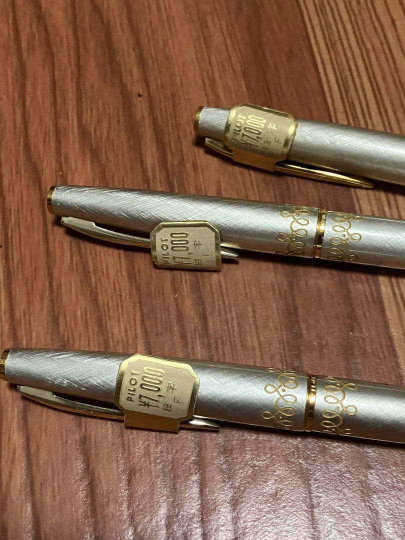 未使用 PILOT 万年筆 3本セット ペン先 14K 18K 2本 シルバー