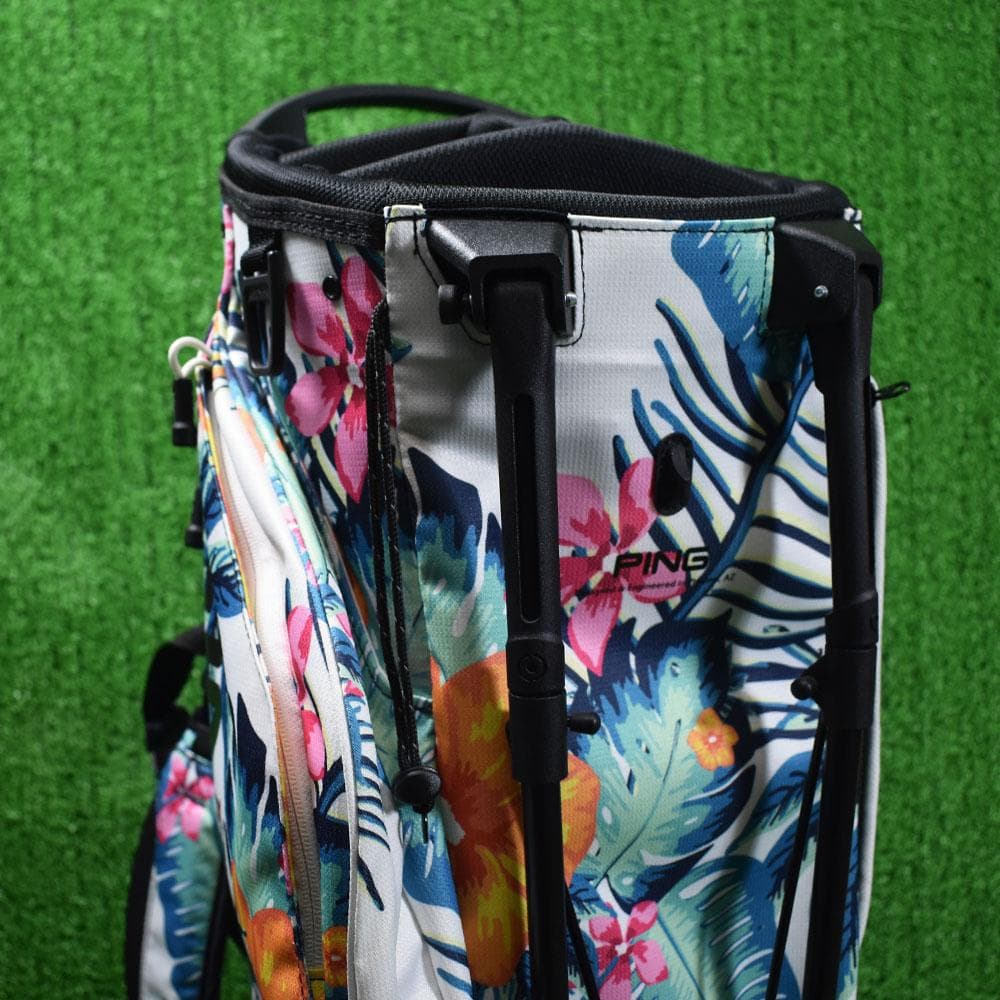 PING/ピン ゴルフ 軽量スリムキャディバッグ【ハイビスカス】美品！