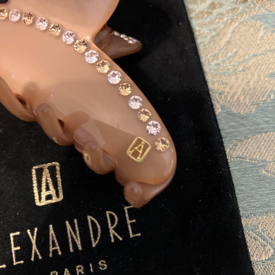 ALEXANDRE DE PARIS ヘアクリップ ブラウン