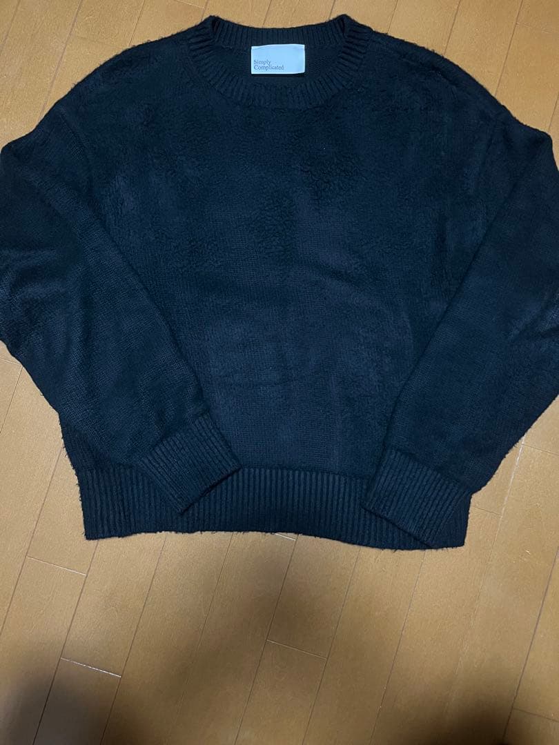 トップス simplycomplicated BRUSHED COTTON KNIT