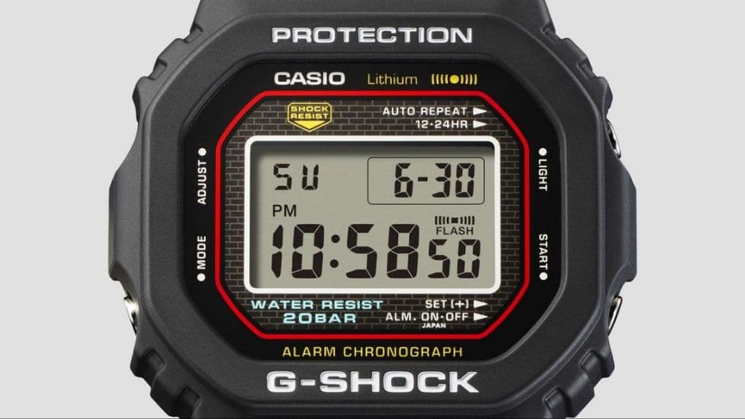 【新品】　DW-5000R-1AJF　G-SHOCK　初代Gショック 復刻モデル