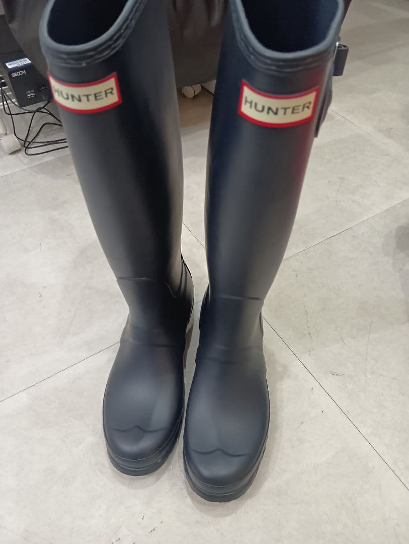 未使用　ハンター　レインブーツ