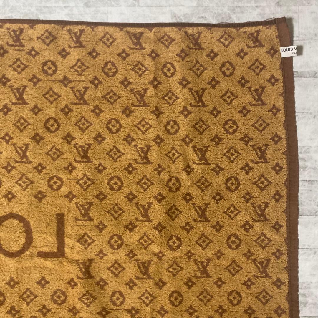 ルイヴィトン　LOUIS VUITTON ビーチタオル　モノグラム　ブラウン