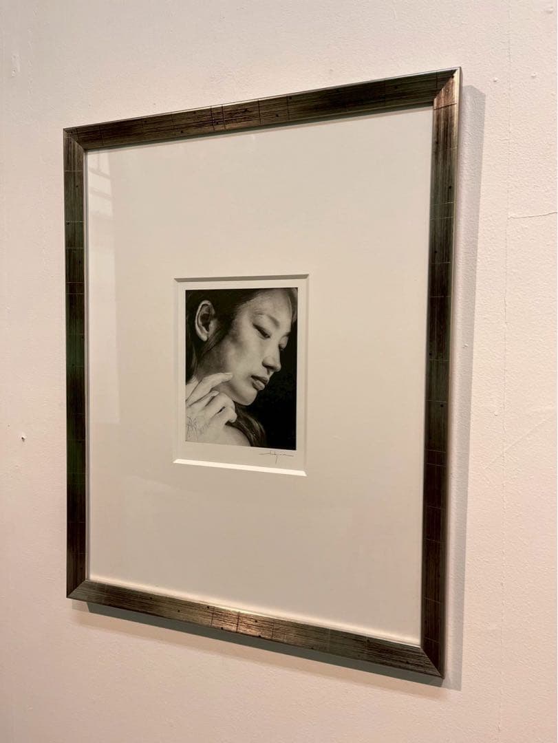 諏訪敦 作品「弥勒 Maitreya」2007 サイン入 額装