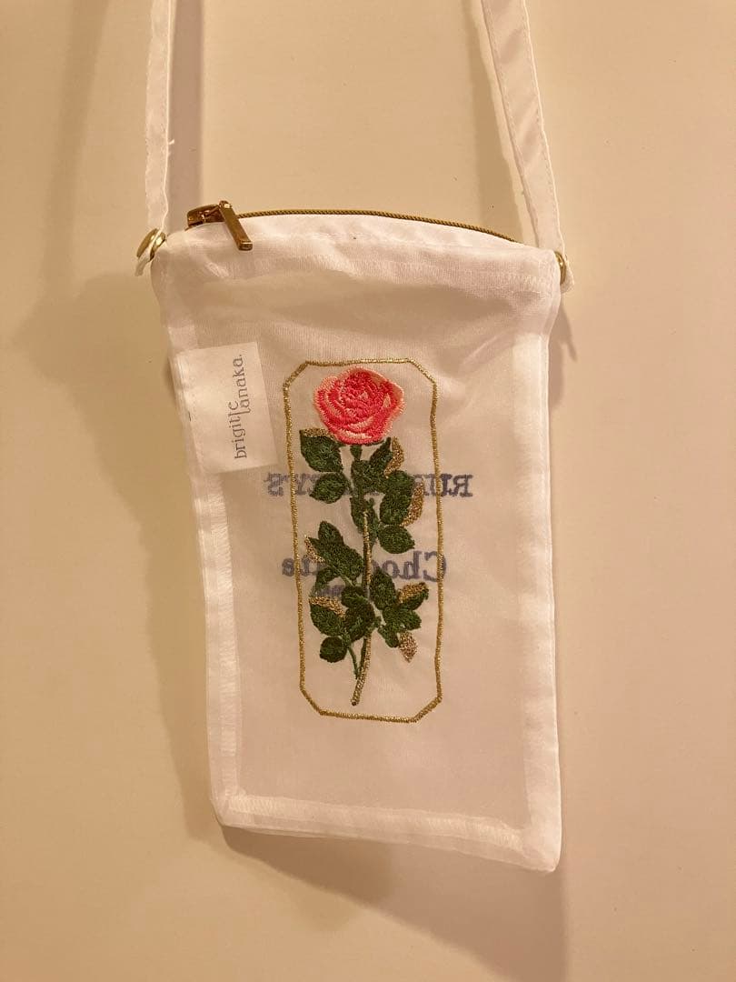 ブリジットタナカ　RURU MARY'S バラ　ローズ　スマホショルダーバッグ