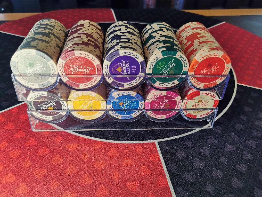 Hirudo様特注セット☆200枚☆モンテカルロ・ミリオンズ☆ポーカーチップ