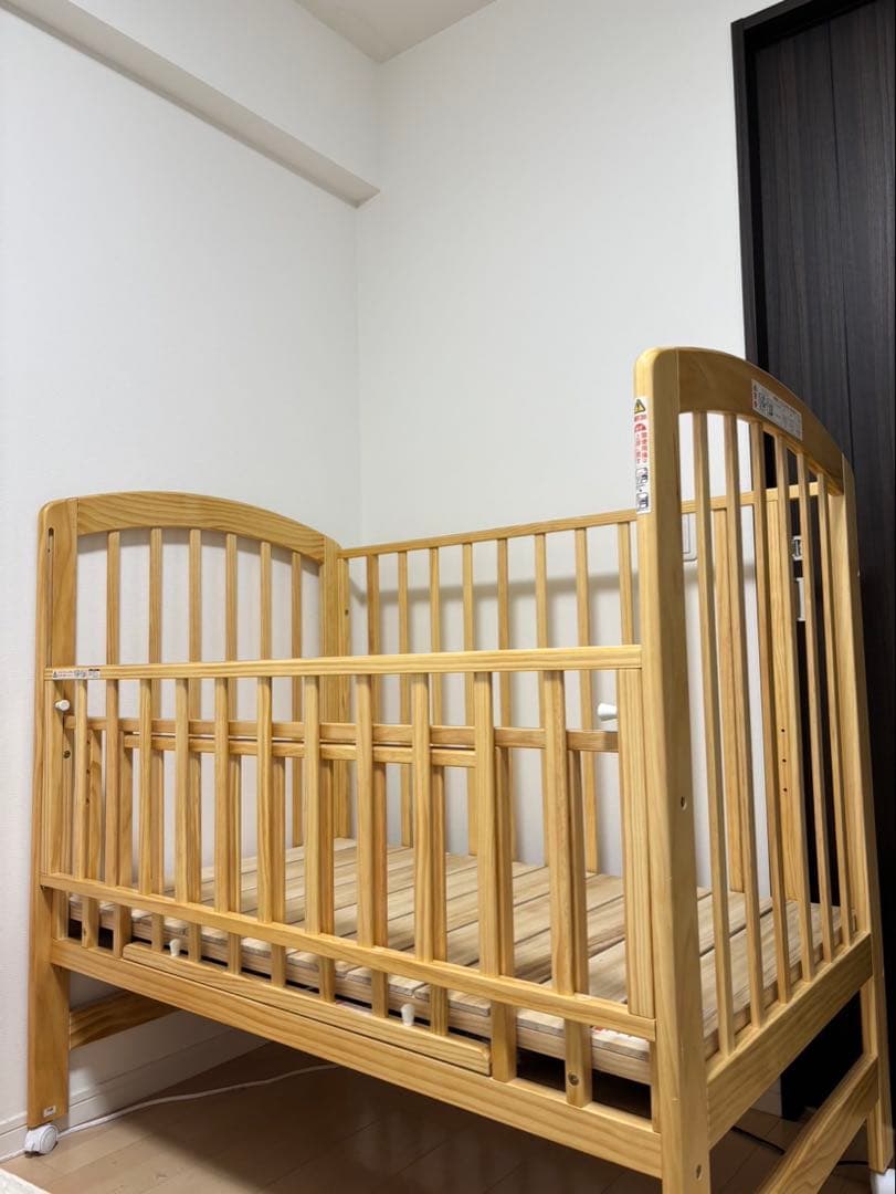 KATOJI(カトージ)ベビーベッド 70×120cm ハイポジション