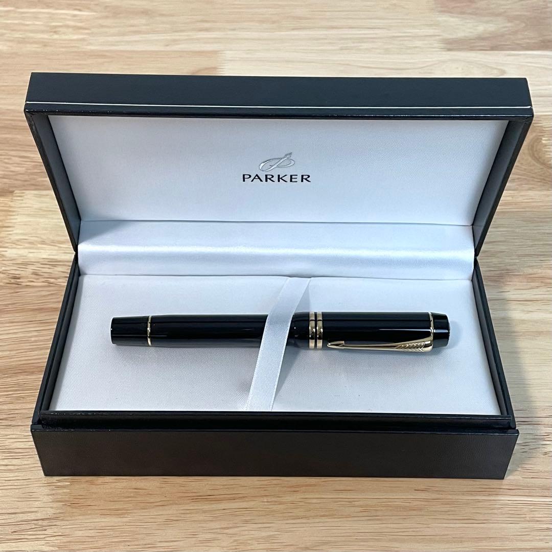 パーカー PARKER 万年筆 デュオフォールド センテニアル ブラック 美品