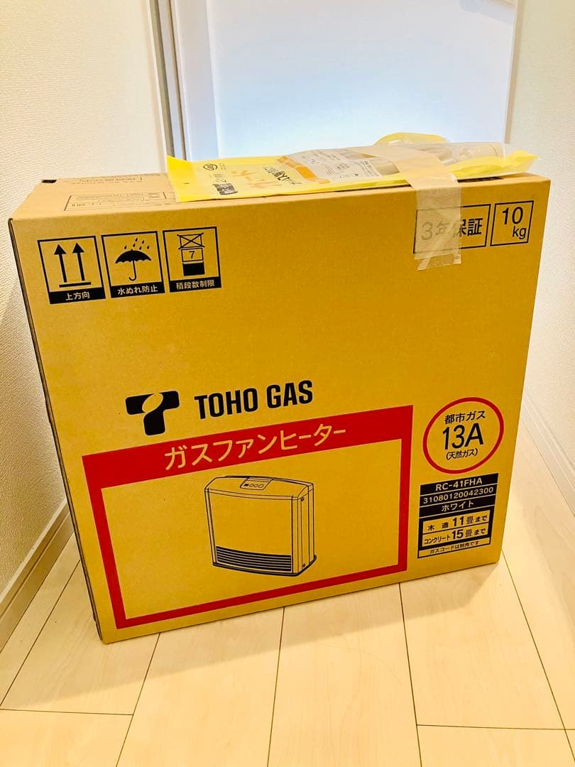 【新品 未使用】東邦ガス ガスファンヒーター RC-41FHA 都市ガス