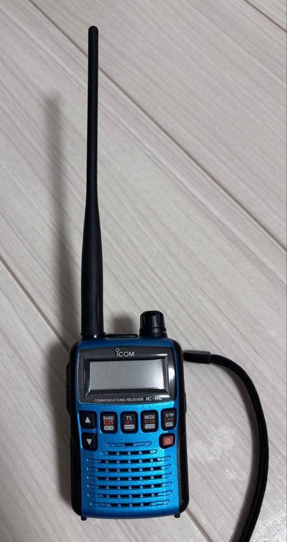 値下げ**Icom IC-R6 受信機　メタリックブルー　エアバンドSPver2