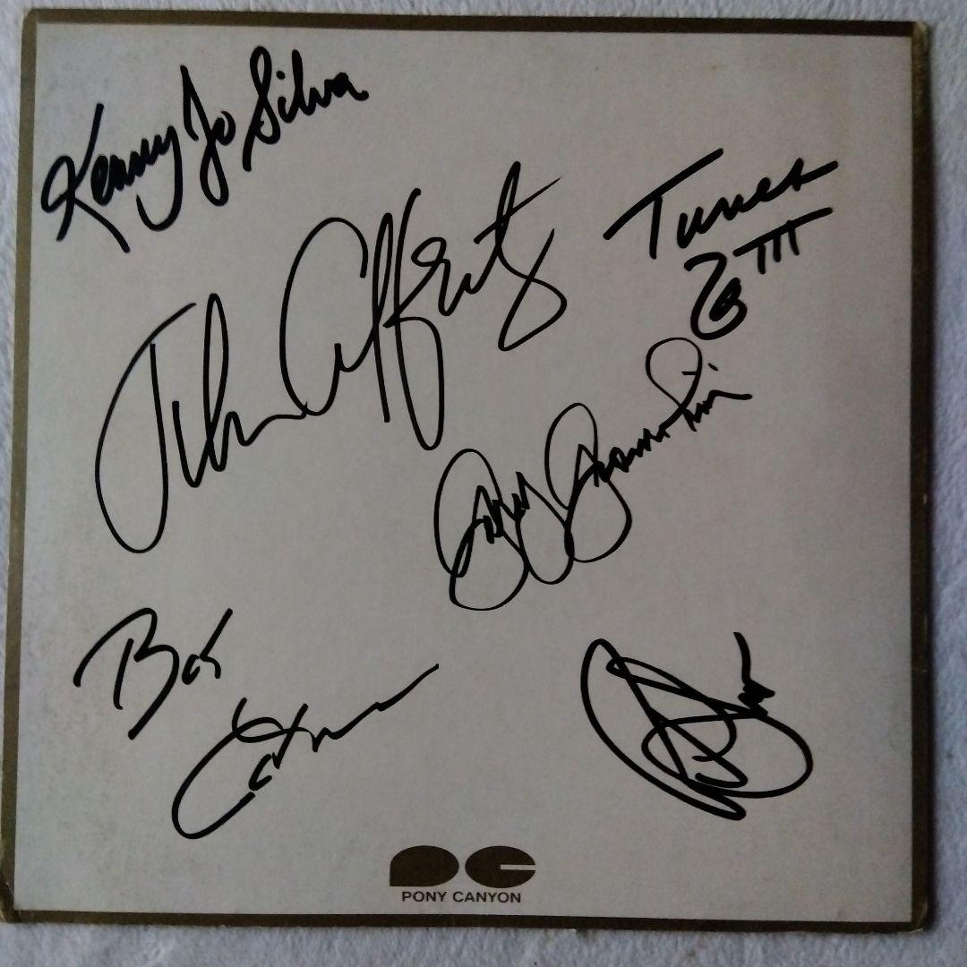 ジョン・キャファティー＆ザ・ビーバー・ブラウン・バンド　パンフレット　サイン色紙