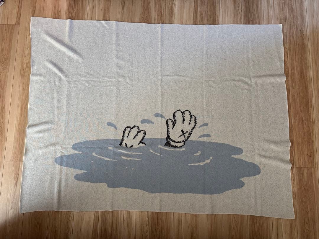 House of Voltaire Kaws カシミア￼ブランケット カウズ 青