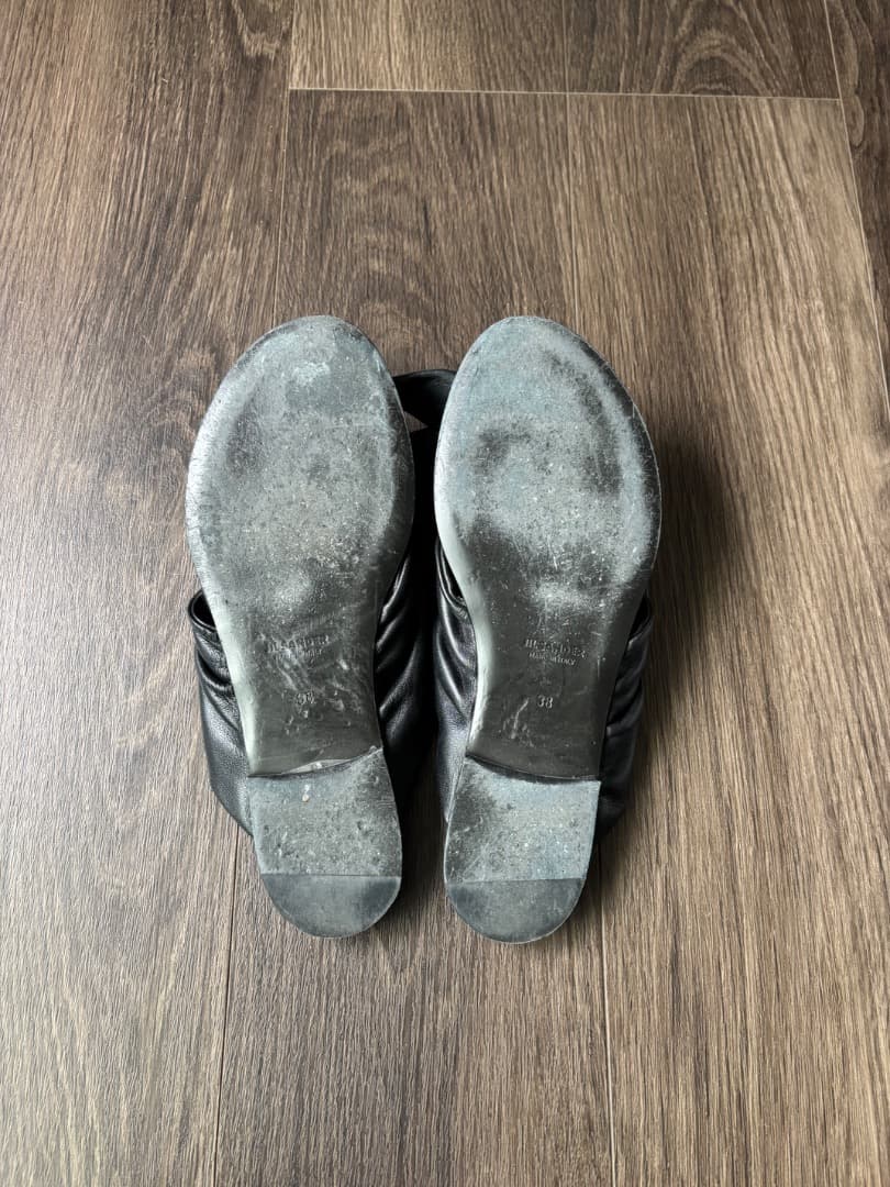 JIL SANDER ブラックリボンミュール