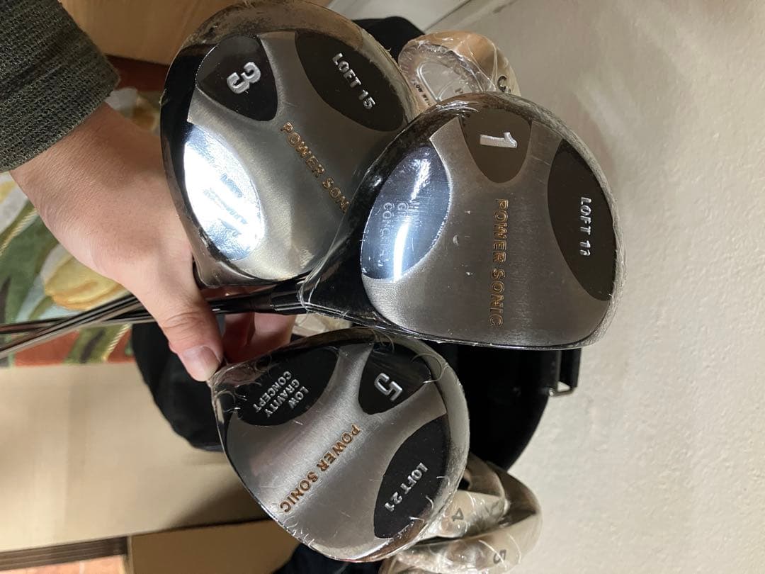 豪華 13本 パワーソニック メンズ ゴルフ クラブ セット 初心者 おまけ付き