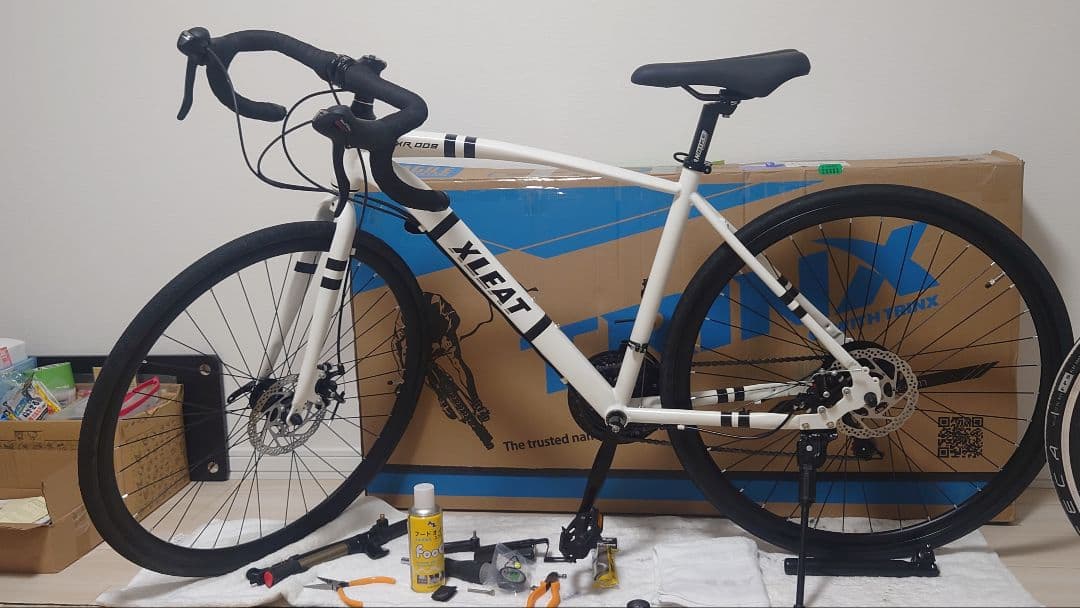 XLEAT ロードバイク　3✕7段変速　STI